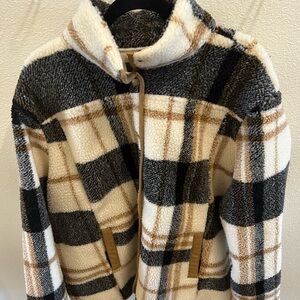 Maurices Plaid Fleece Jacket - Plus Size